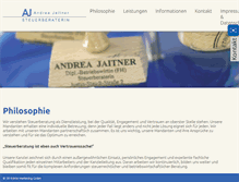 Tablet Screenshot of jaitner-steuerberatung.de